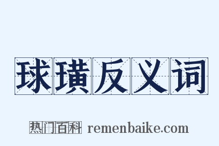 球璜反义词是什么意思的图片